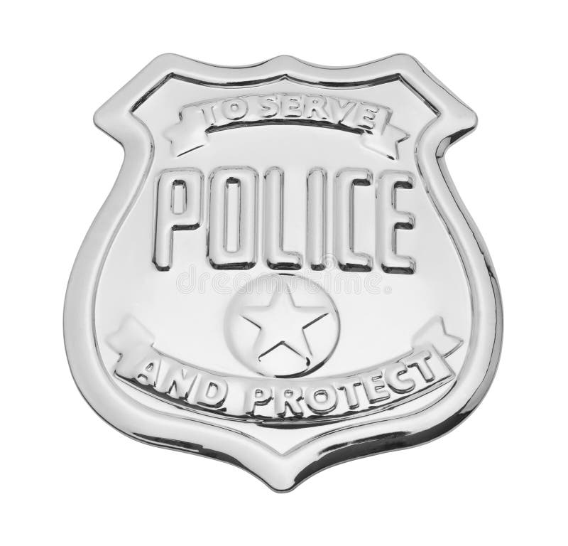 Police Badge stock illustration. Illustration of white - 238633754