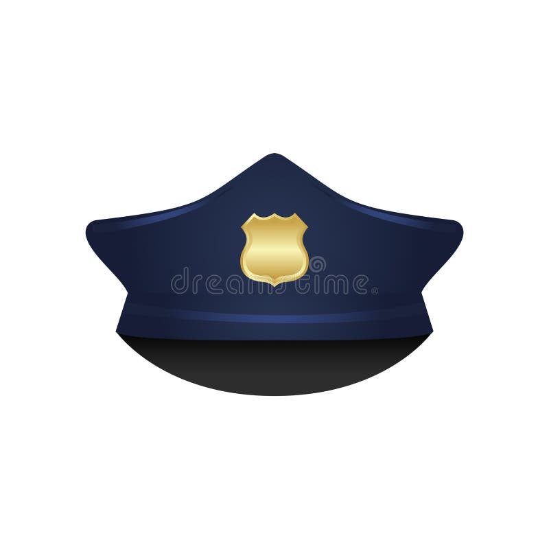 Police Hat. Policeman Hat. Officer Hat. Uniform. Occupation. Vector ...