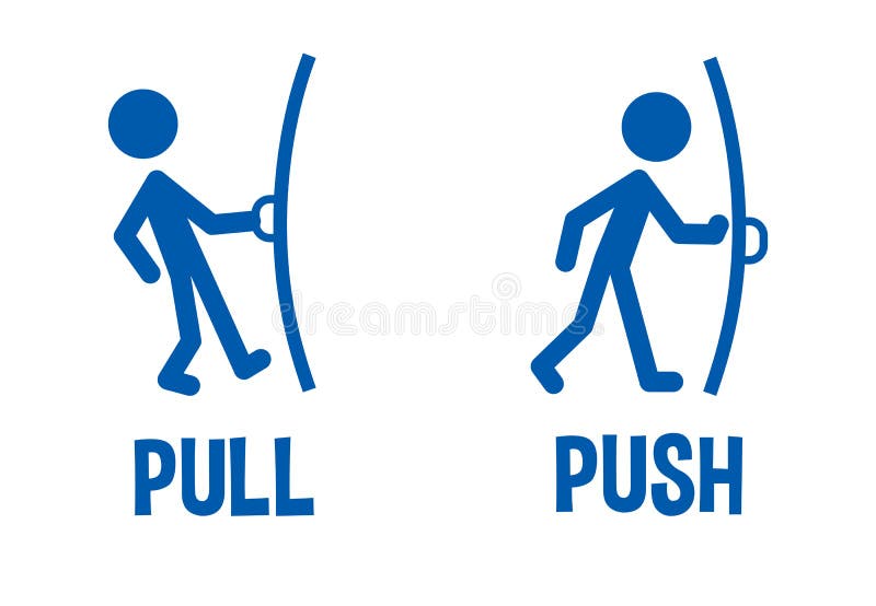 Push Pull Stock Illustrations – 3,578 Push Pull Stock Illustrations,  Vectors & Clipart - Dreamstime