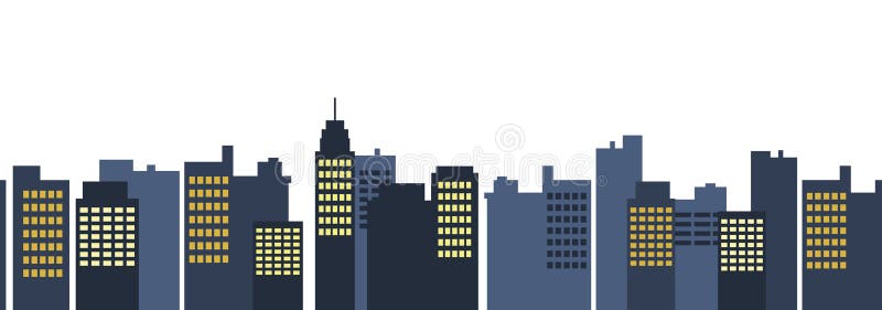 Seamless Pattern Vector of Modern Flat Townscape. Urban Street ...