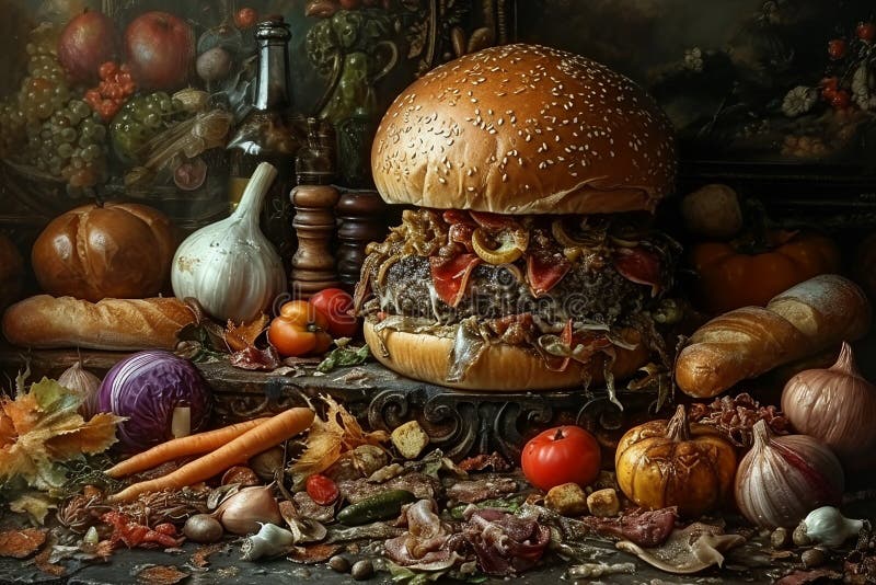 The Seven Deadly Sins Gluttony Stock Image - Image of excessive, lavish ...