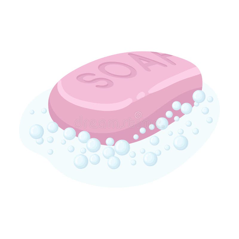 Soap Icon in Cartoon Style Isolated on White Background. Cleaning ...