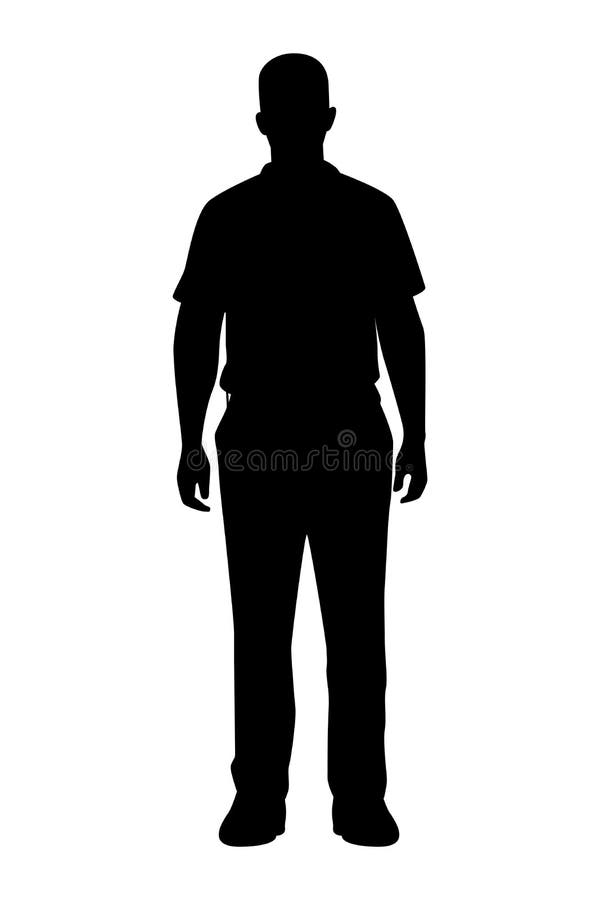 Man Standing Vector Png