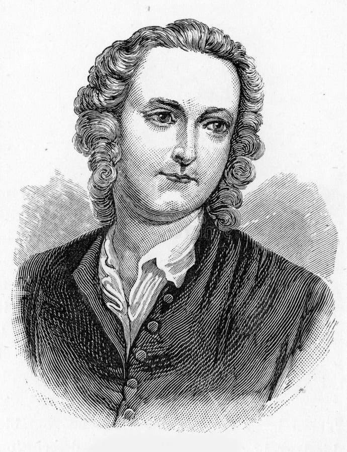 Thomas Gray (26 December 1716 – 30 July 1771) English poet, letter-writer, classical scholar and professor at Cambridge University, engraving from Selections from the Journal of John Wesley, 1891