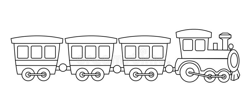 Trains Clipart Black And White