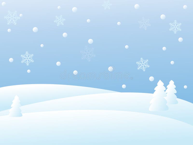 Vector winter scene stock vector. Illustration of snowflake - 15591137