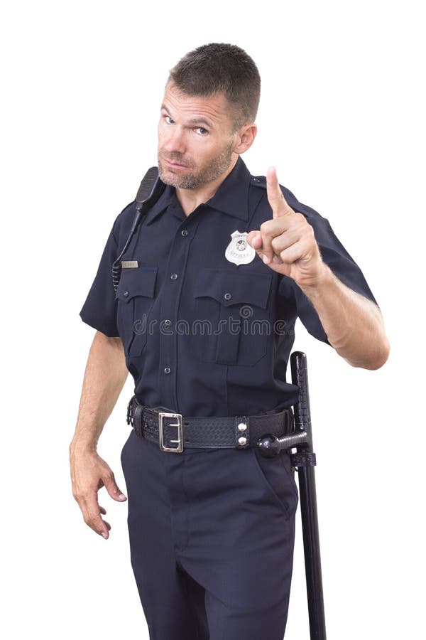 Police Officer - Citation Full Body Stock Photo - Image of officer ...