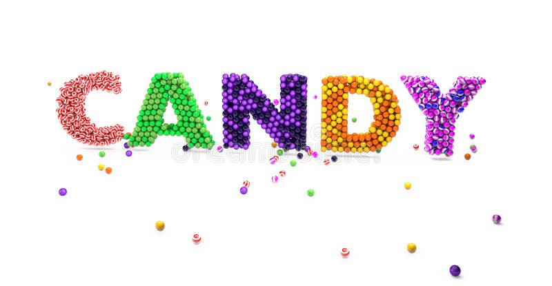 Candy Word Clip Art