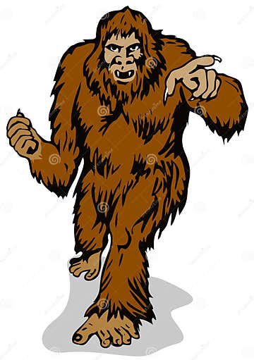 The Abominable Snowman stock vector. Illustration of wild - 3164785