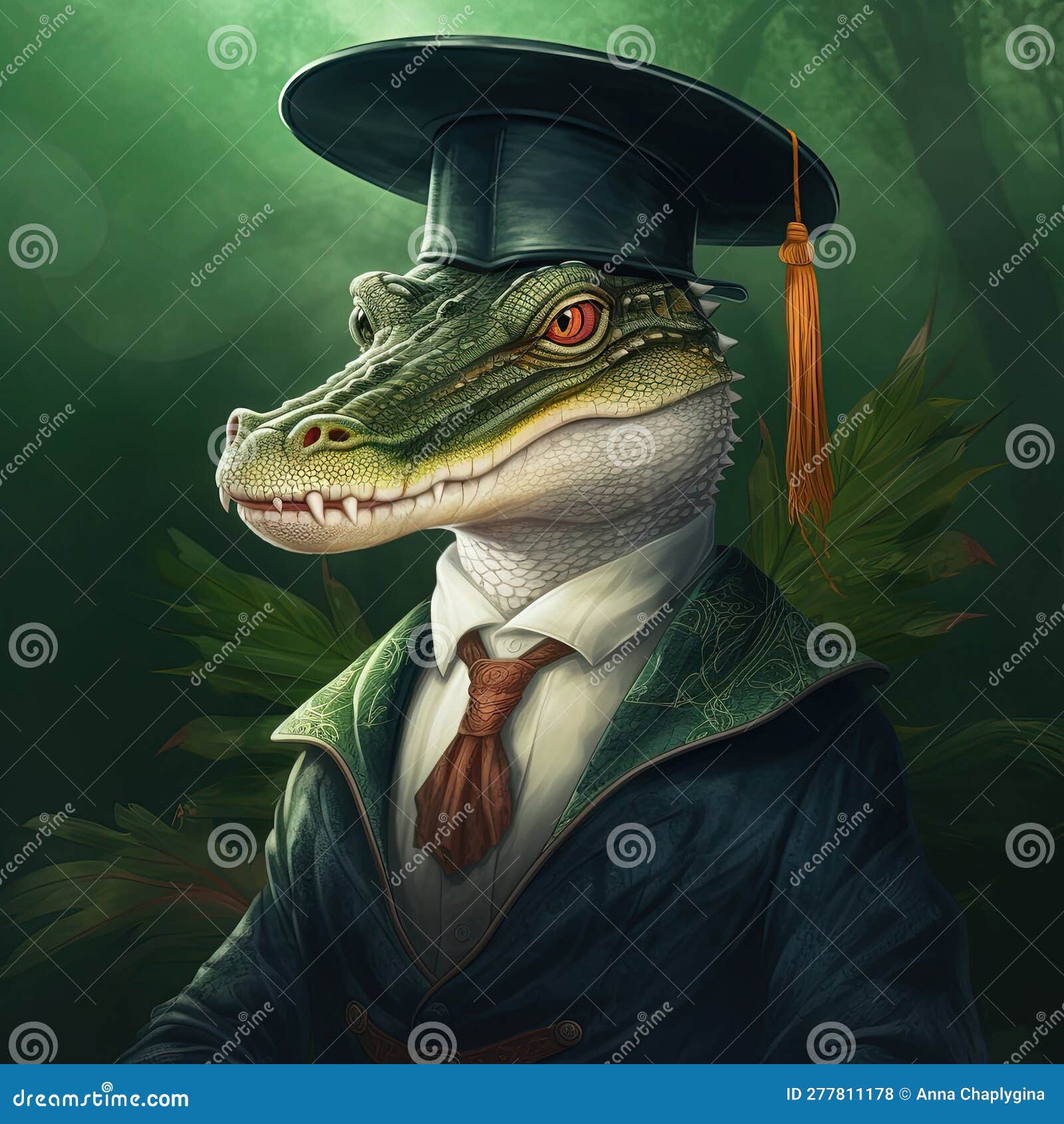 Academic Alligator Logo With Crisp Graphic Design And Iconic American ...