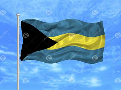 Bahamas Flag 1 stock illustration. Illustration of immigration - 5079292