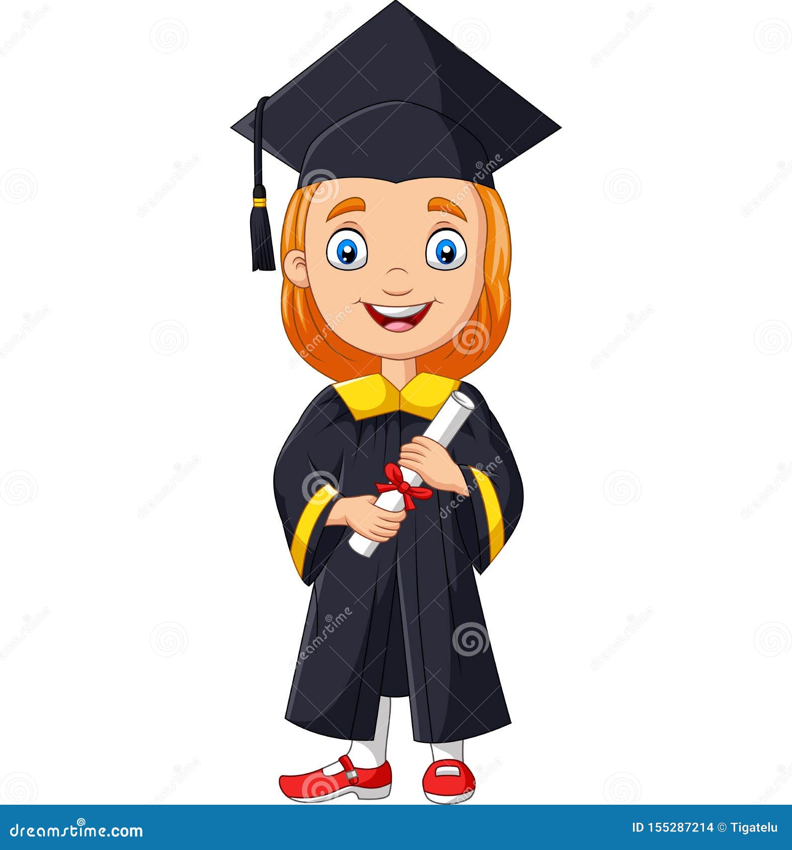 Girl Graduate Cartoon