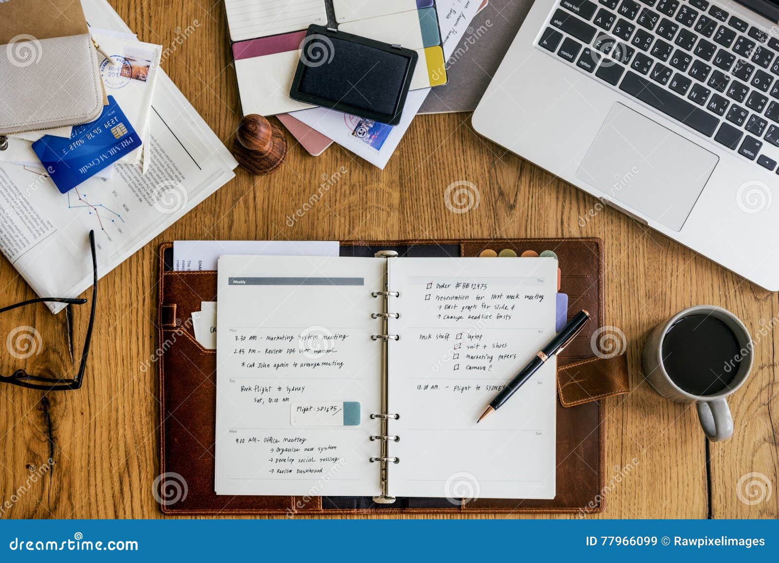 Business Objects Office Workspace Desk Concept Stock Image - Image of ...