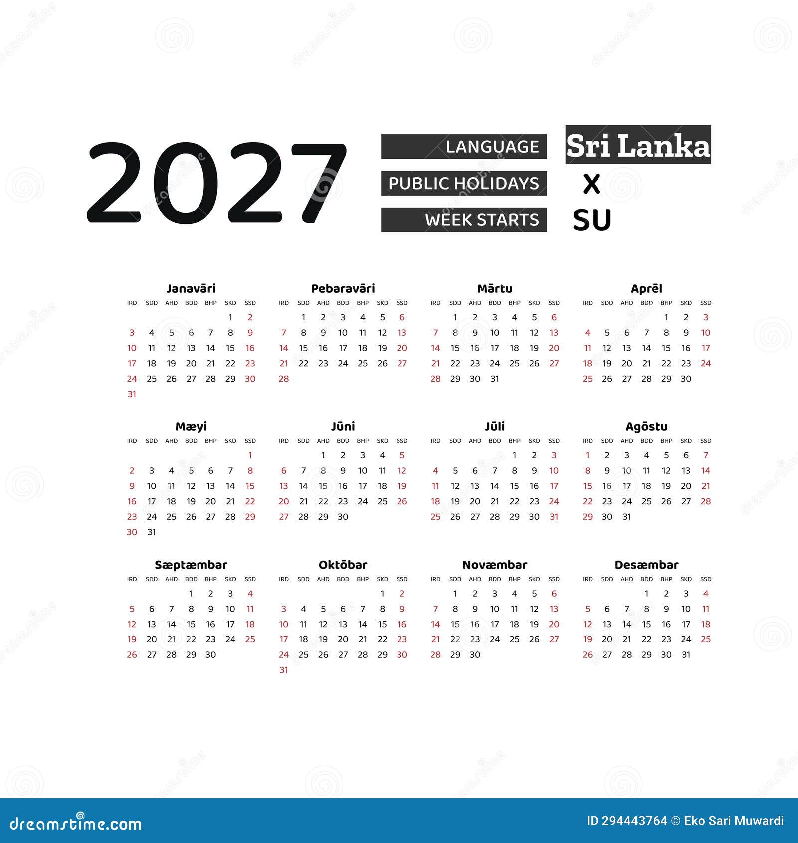 2024 Sri Lanka Calendar Sinhala - Roby Ruthanne