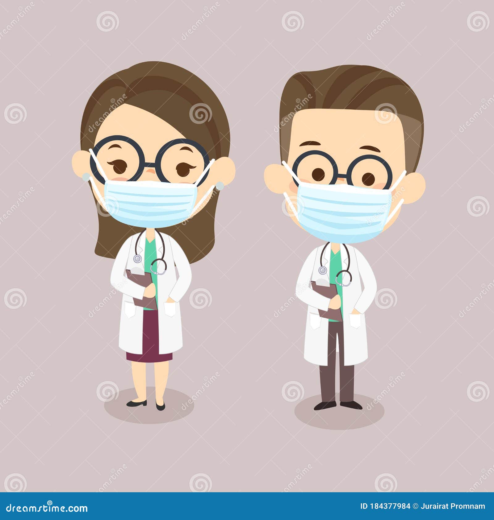 Cartoon Nurse Vector stock vector. Illustration of cough - 184377984