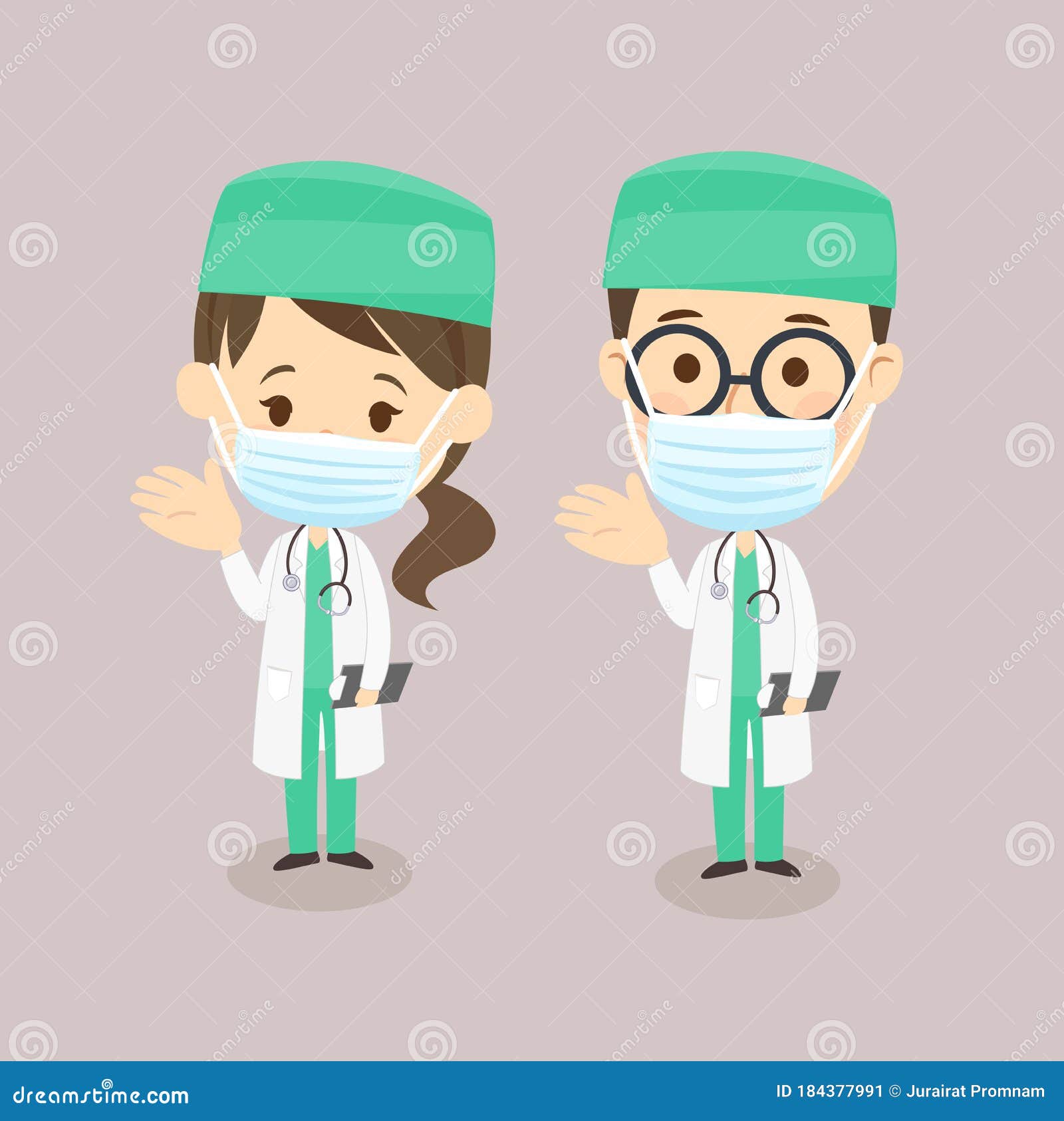 Cartoon Nurse Vector stock vector. Illustration of influenza - 184377991