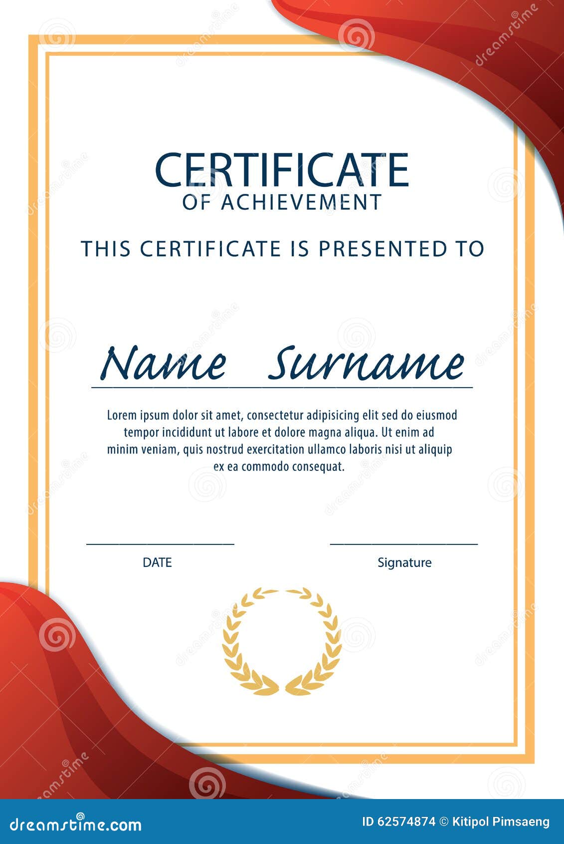 A4 Size Blank Certificate Designs