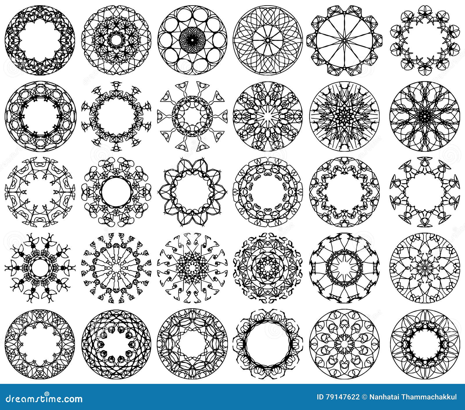 Circle ornament design stock vector. Illustration of geometric - 79147622