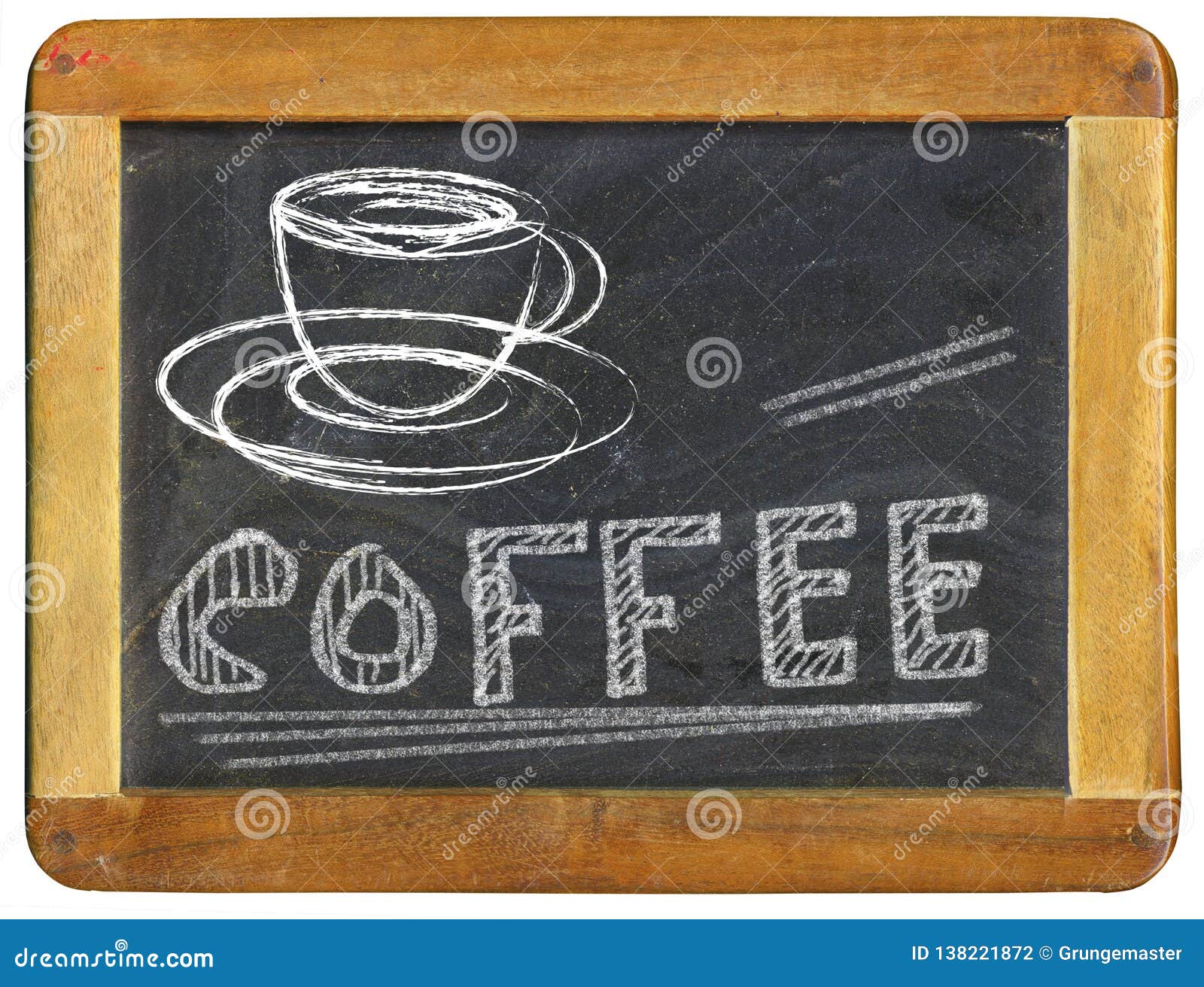 Coffee Advertising Design Template on Blackboard, Coffee Shop Menu ...