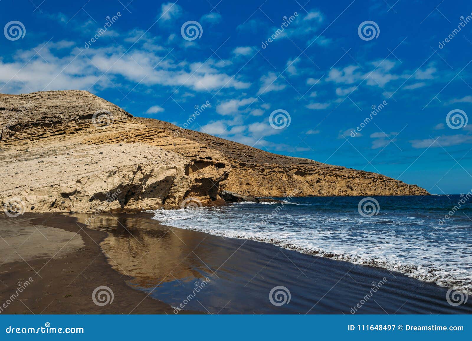 Atlantic Ocean Off The Coast Of Tenerife Stock Image - Image of blue, canary: 111648497