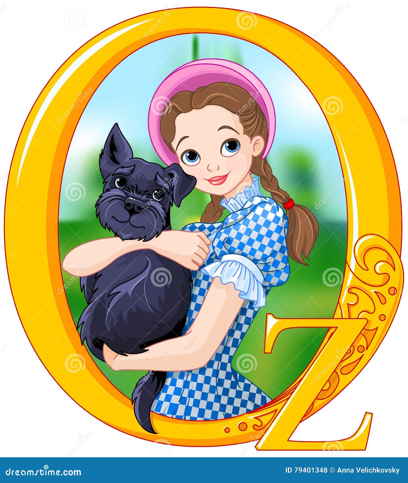 Dorothy And Toto Stock Vector. Illustration Of Cute, Frame - 79401348