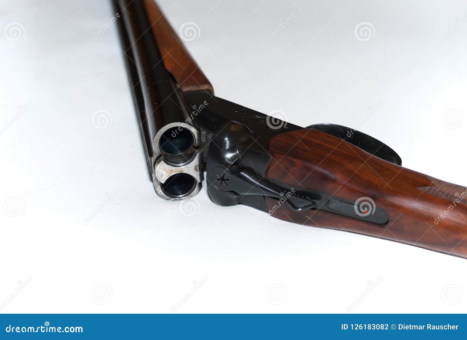 Double Barrel Shotgun stock photo. Image of equipment - 126183082