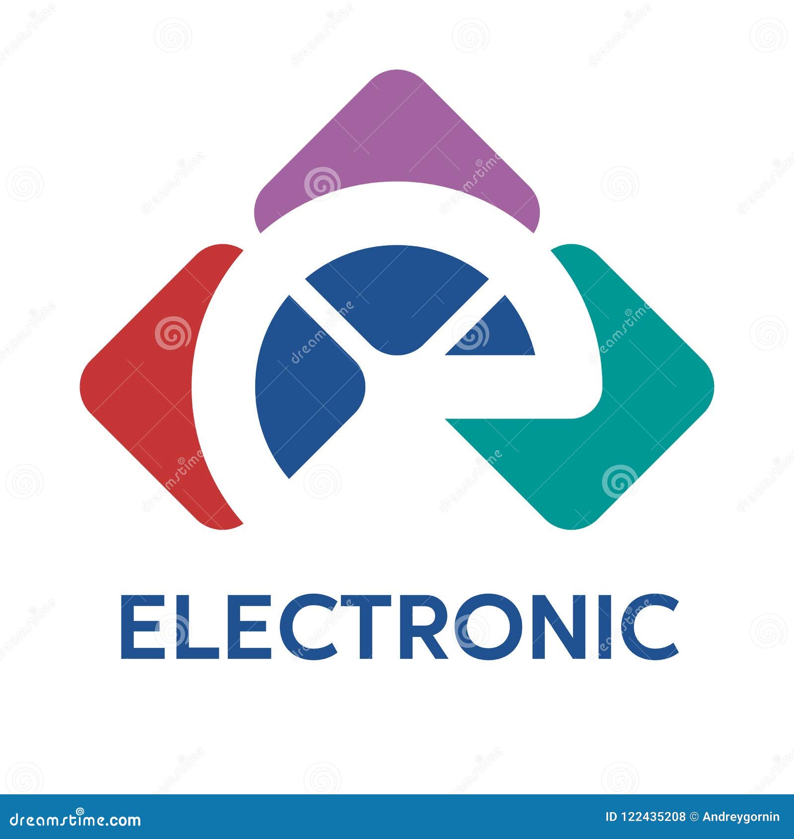 Electronic Technology Vector Logo Stock Vector - Illustration of circle ...