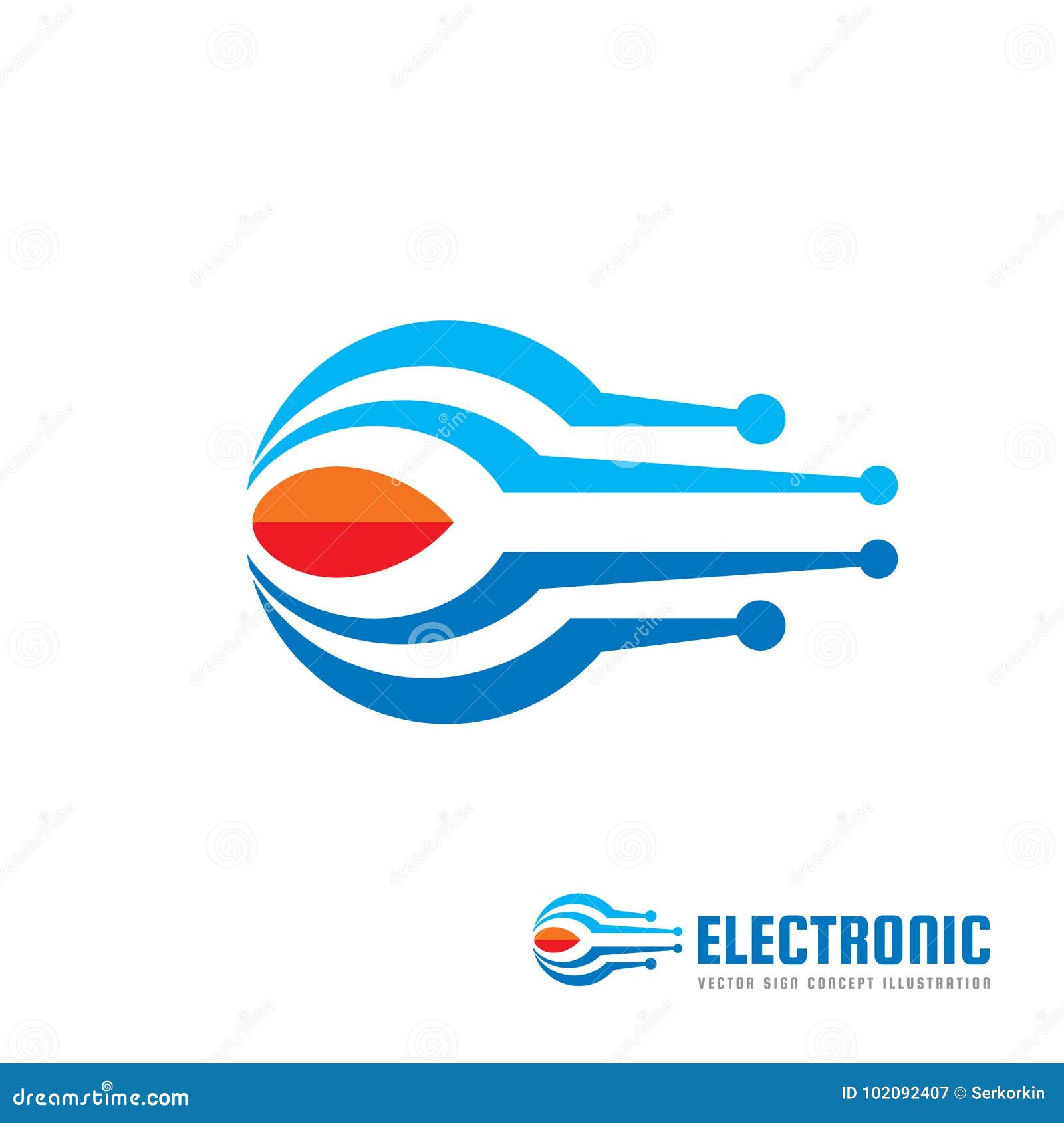 Electronic Technology - Vector Logo Template Concept Illustration ...