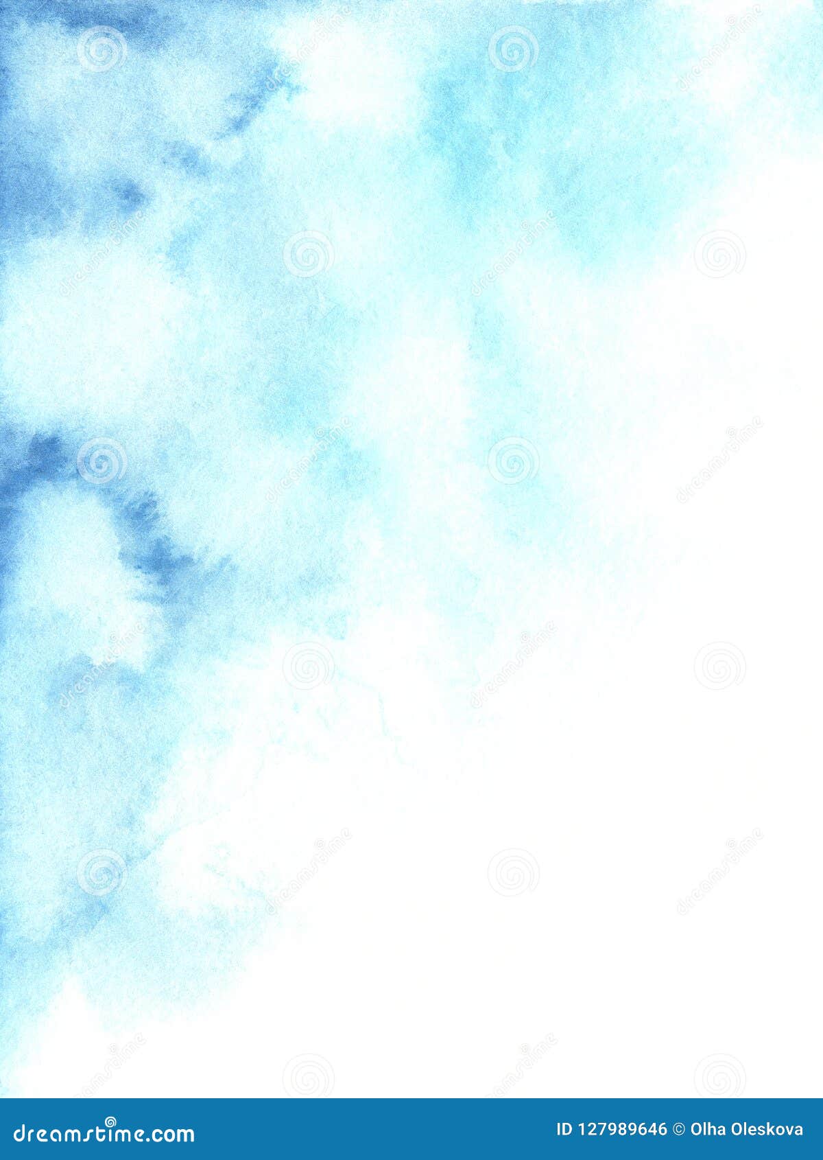 Fundo Azul E Branco Do Sumário Pintado à Mão Da Aquarela Do Inclinação  Ilustração Stock - Ilustração de frio, mancha: 127989646