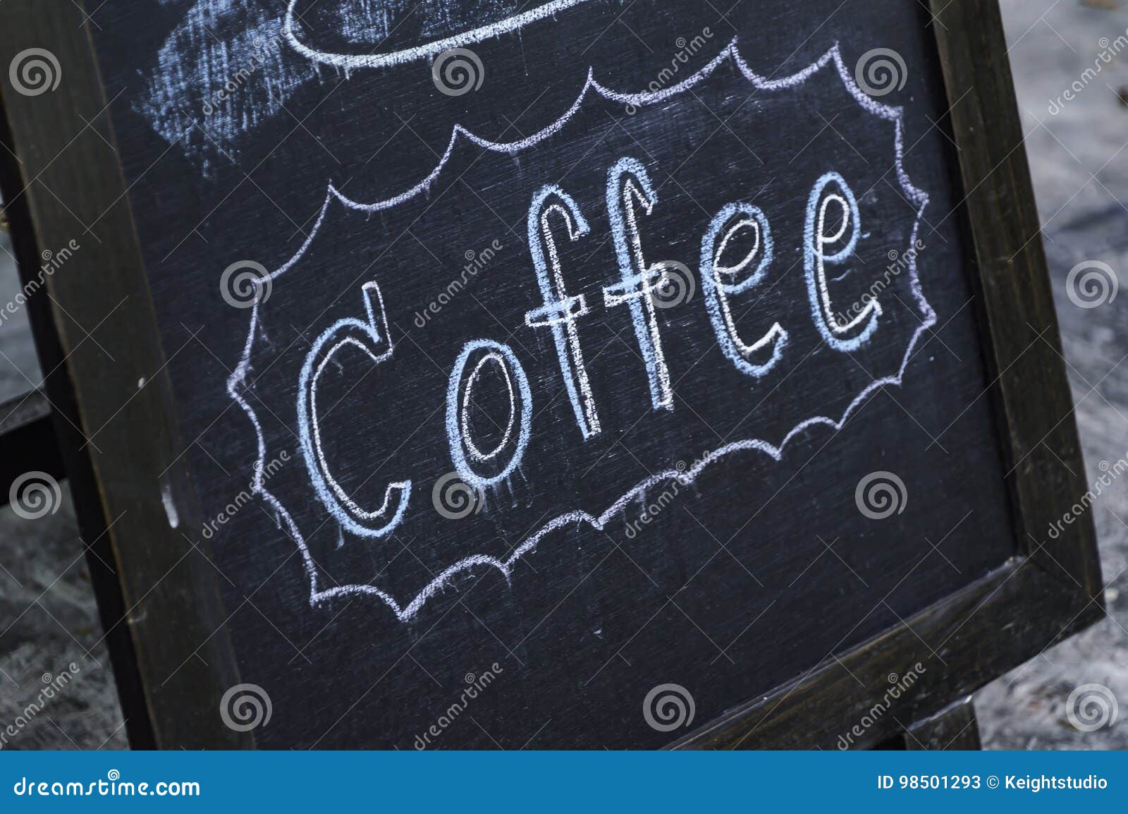 Hand Written Coffee Message. Stock Image - Image of cafe, drink: 98501293