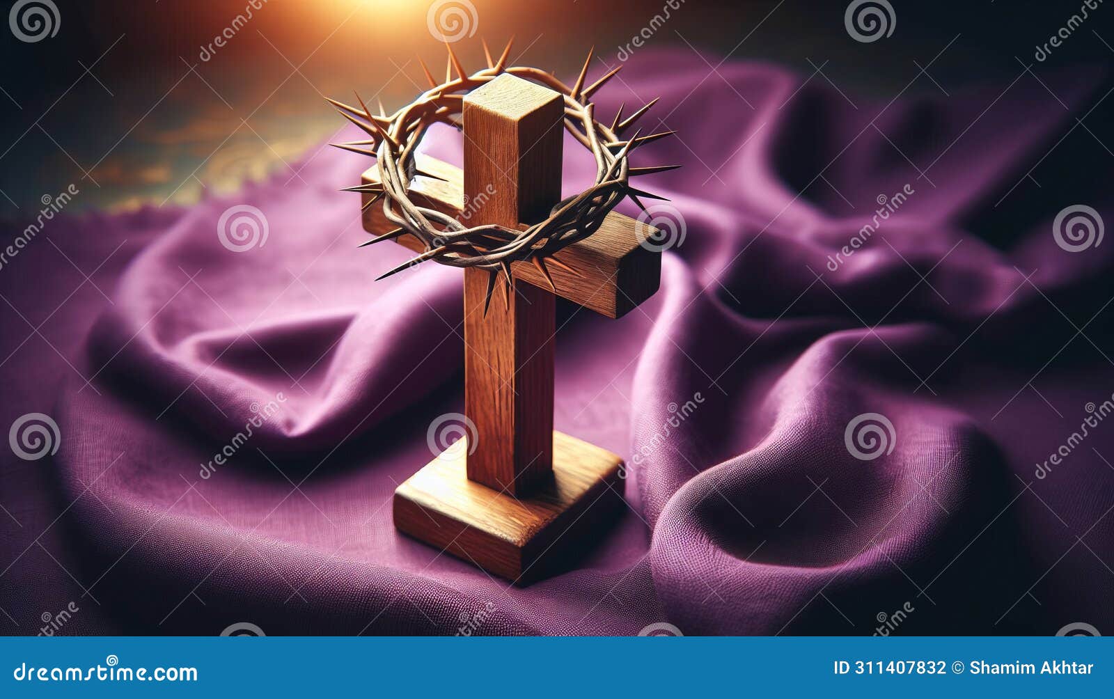 Good Friday Holiday Cross. Crucifixion of Jesus Christ Background ...