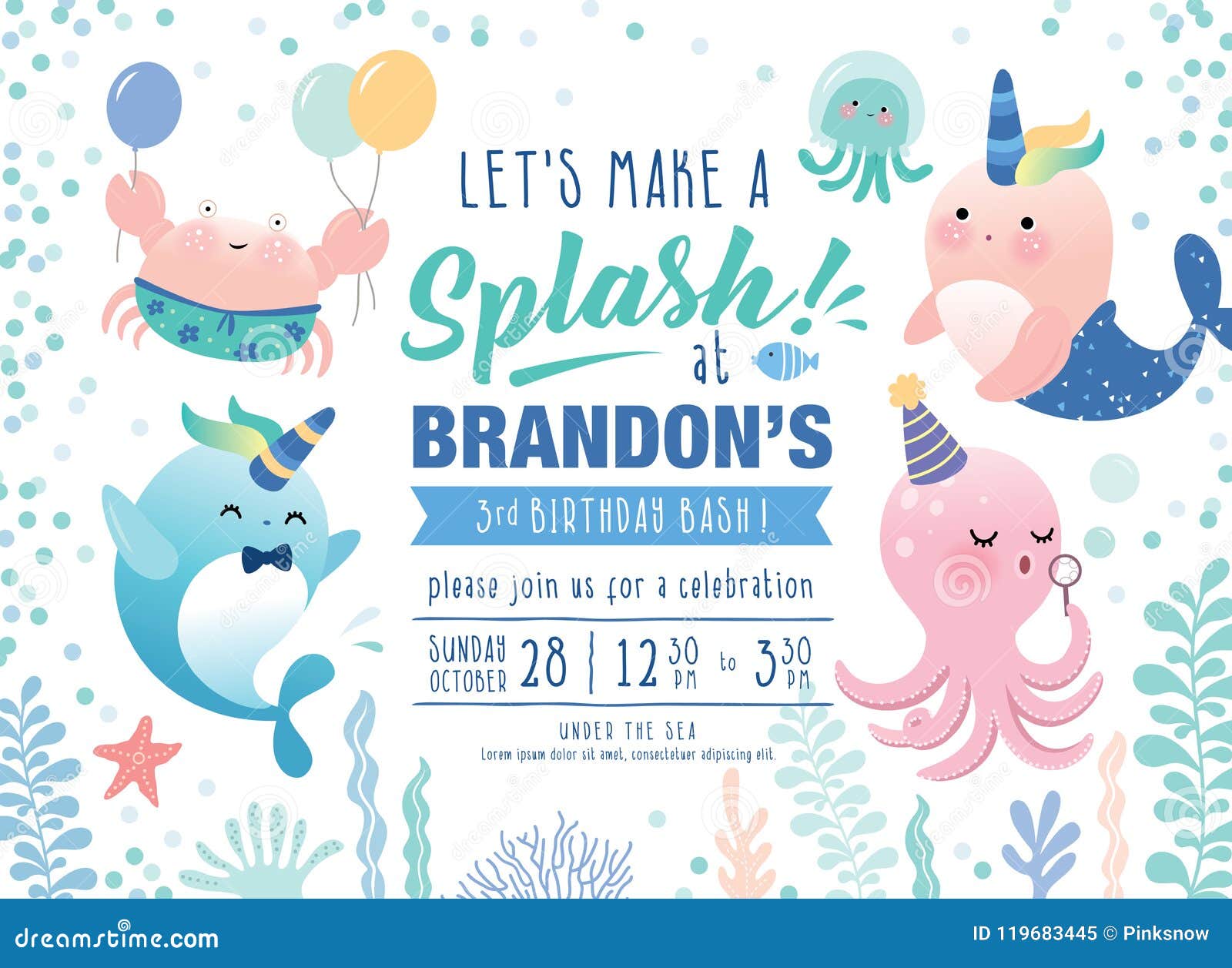 Under The Sea Birthday Card Discounted Offers | www.oceanproperty.co.th