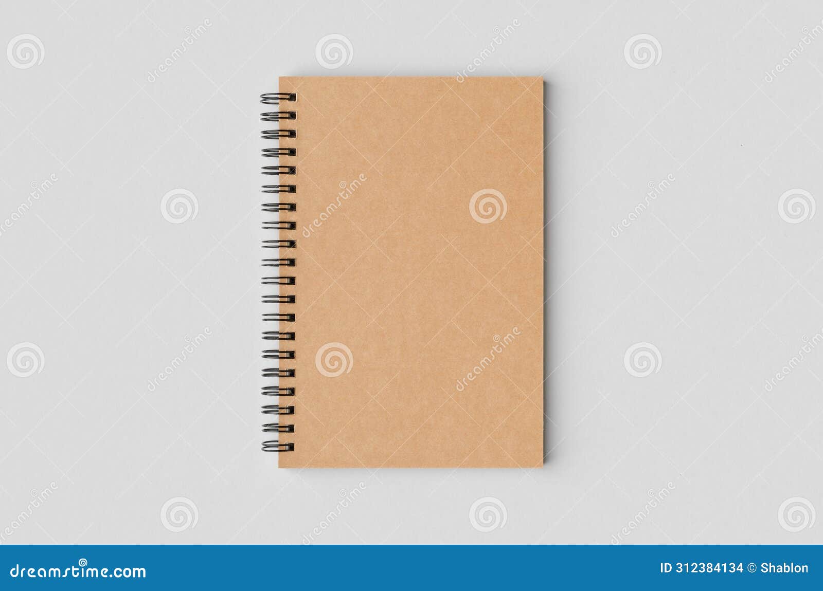 Kraft Spiral Notebook Mockup Stock Photo - Image of binder, sketchbook ...