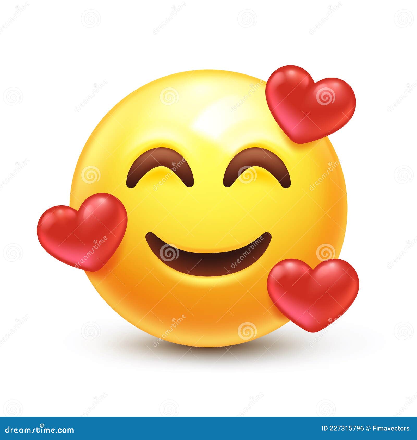 In love emoji stock vector. Illustration of face, circle - 227315796