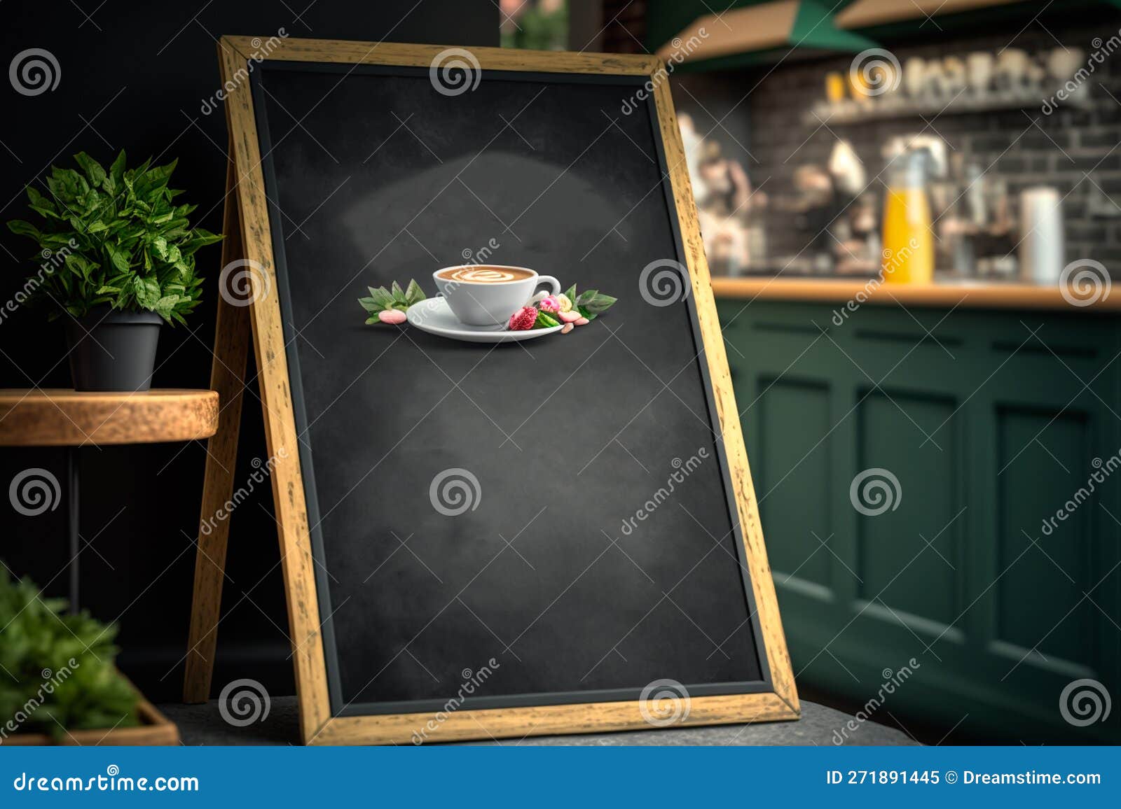 Mockup Blank Chalkboard Menu, for Restaurant, Coffe Shop, Bar, Copy ...