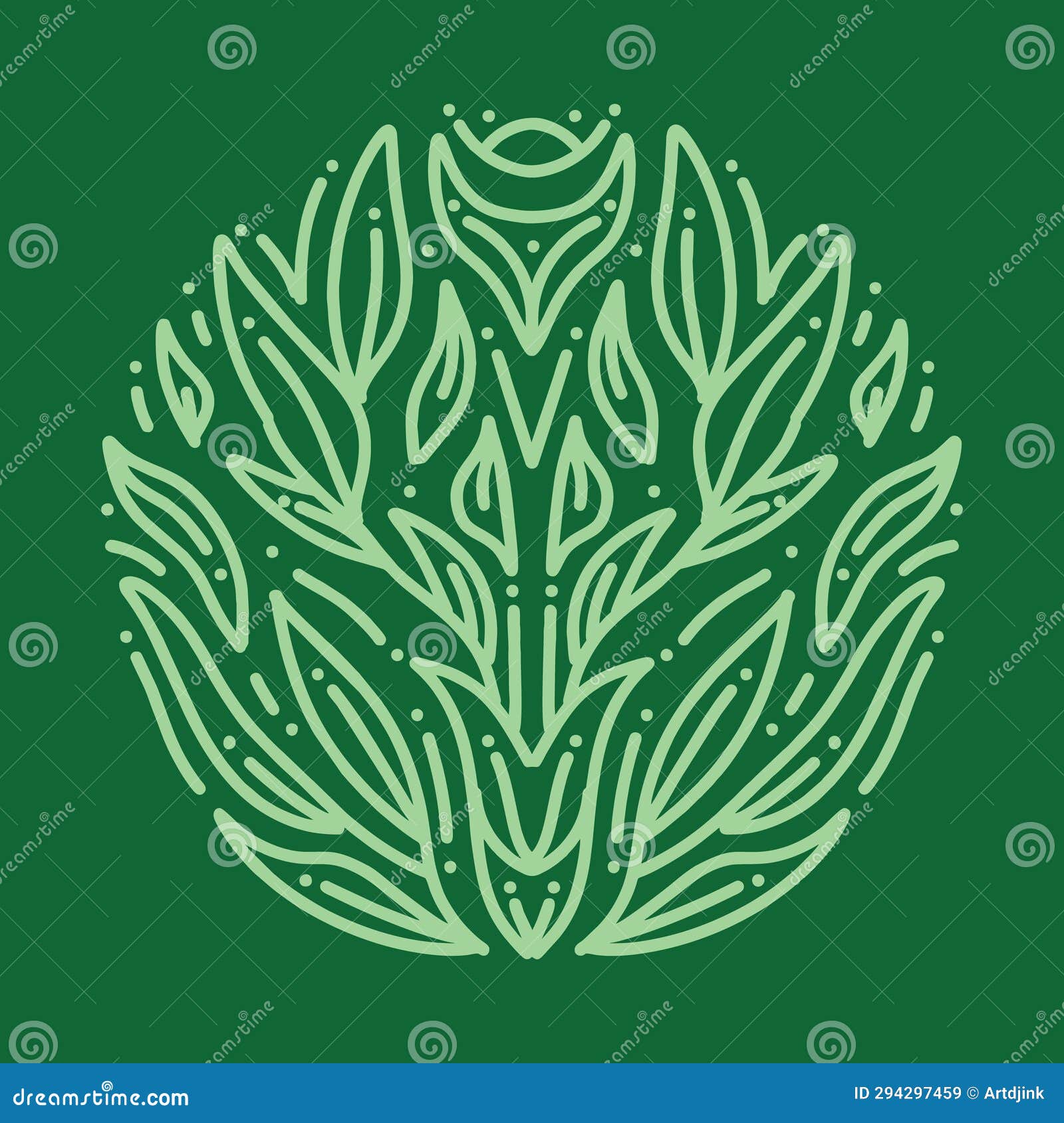 Nature Plant Flower Illustration Monoline Vector Logo, Organic Vintage ...