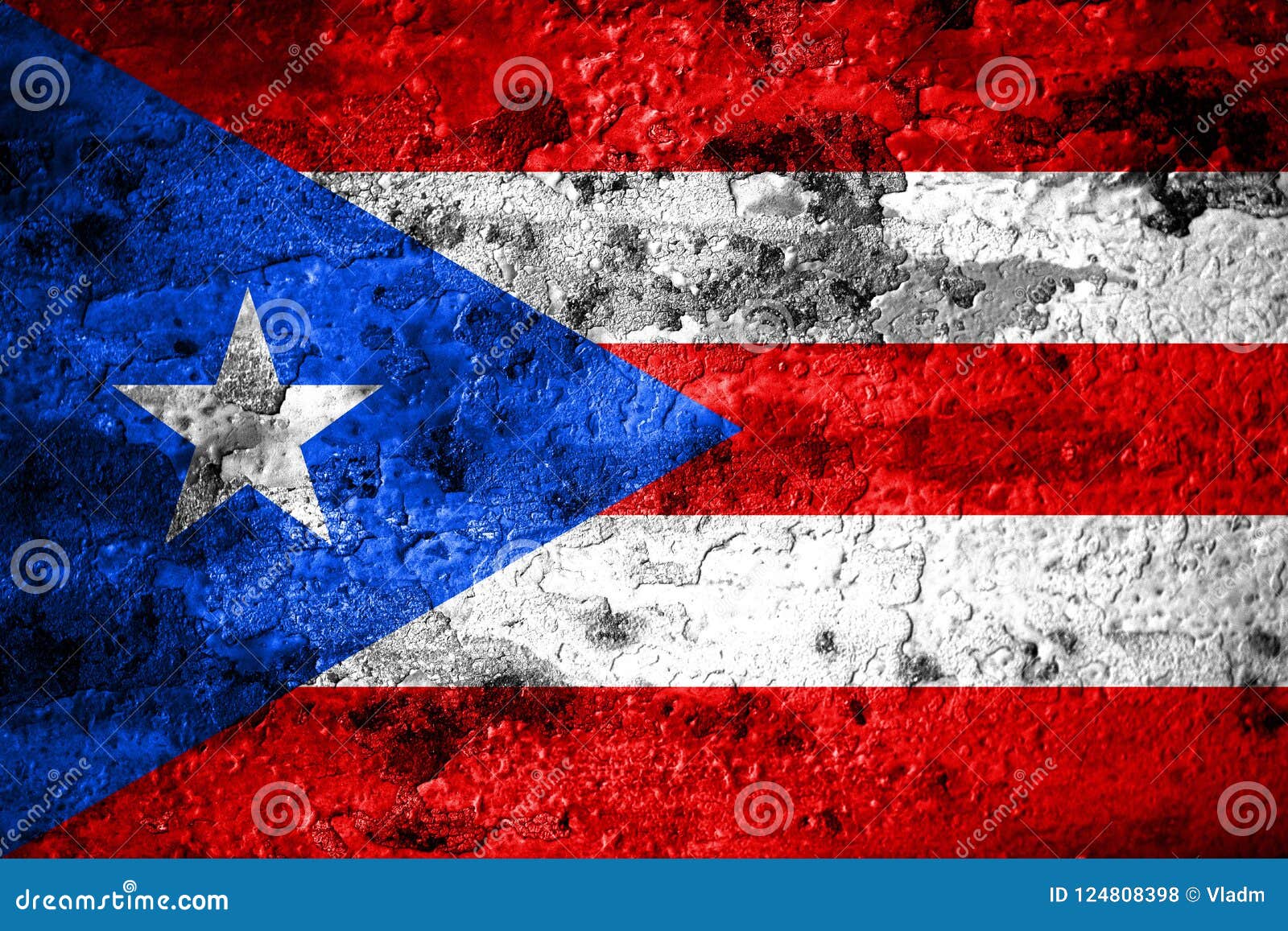 Old Grunge Puerto Rico Background Flag Stock Illustration Illustration Of Material Idea 124808398