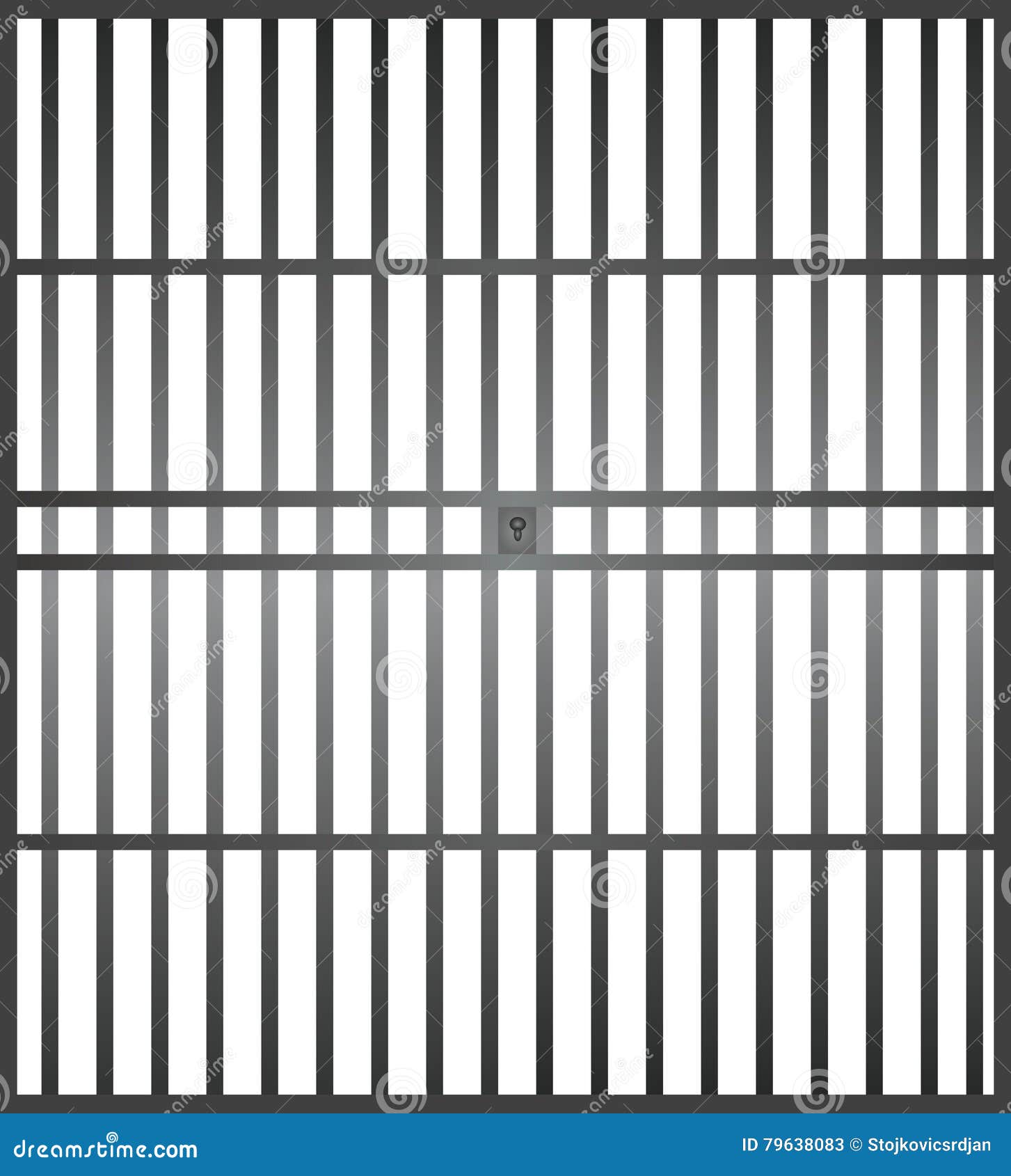 Prison bars stock vector. Illustration of guilt, prisoner - 79638083