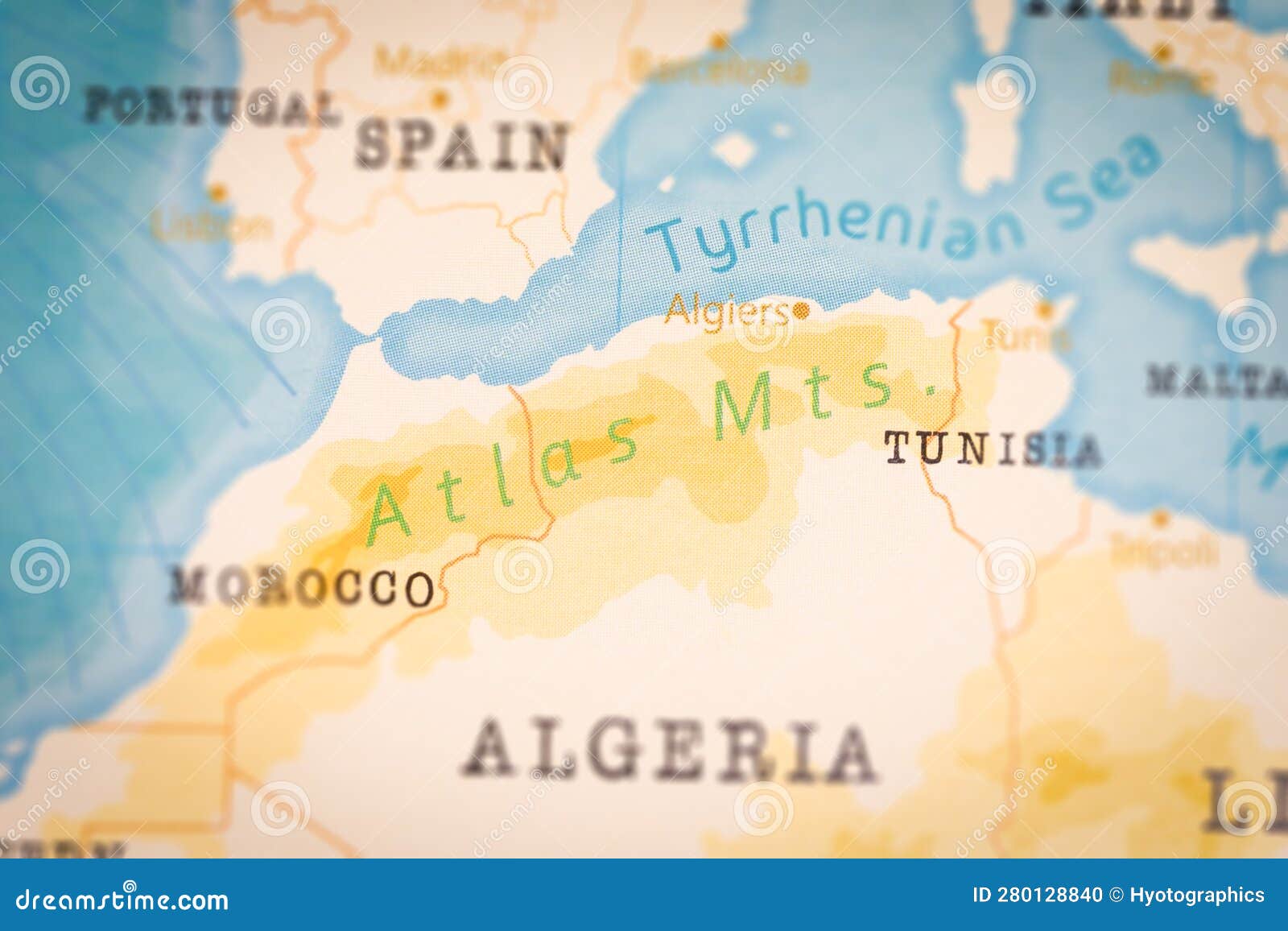 Map Of Atlas Mountain Range And Location 