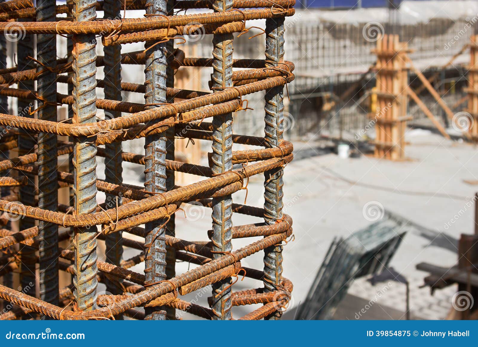 Rebar Construction Site stock image. Image of grid, frame - 39854875