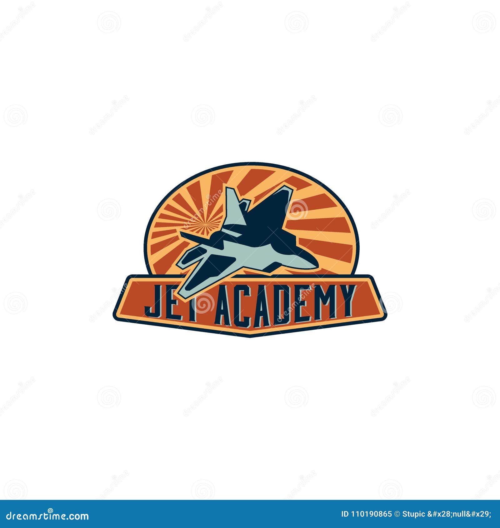 Creative Jet Plane Logo Vector Art Logo Stock Illustration ...