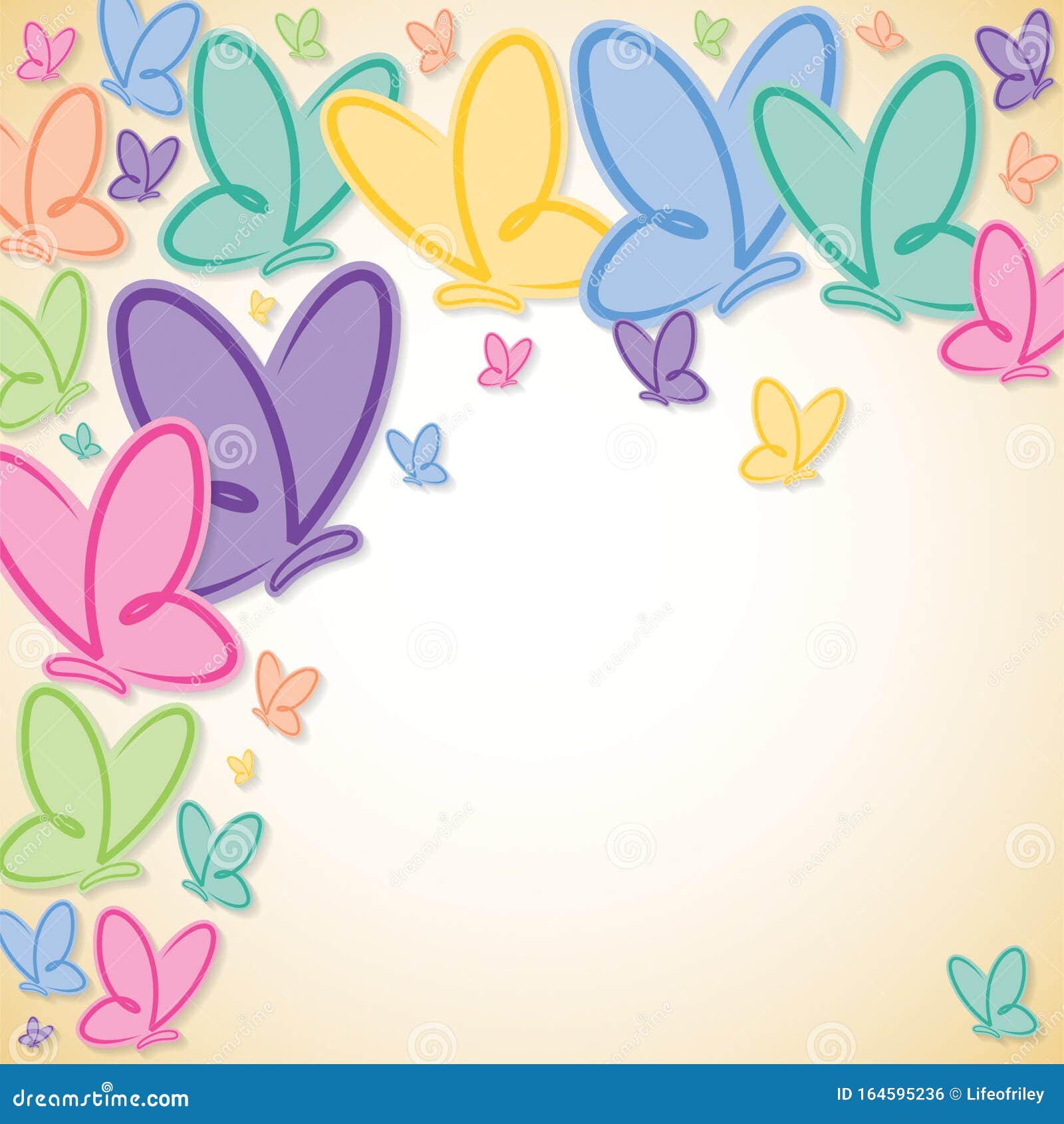 Soft butterfly background stock vector. Illustration of festival - 164595236