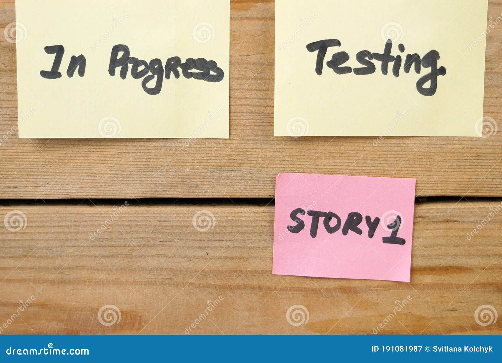 Software Scrum Agile Board with Paper Task, Agile Stock Image - Image ...