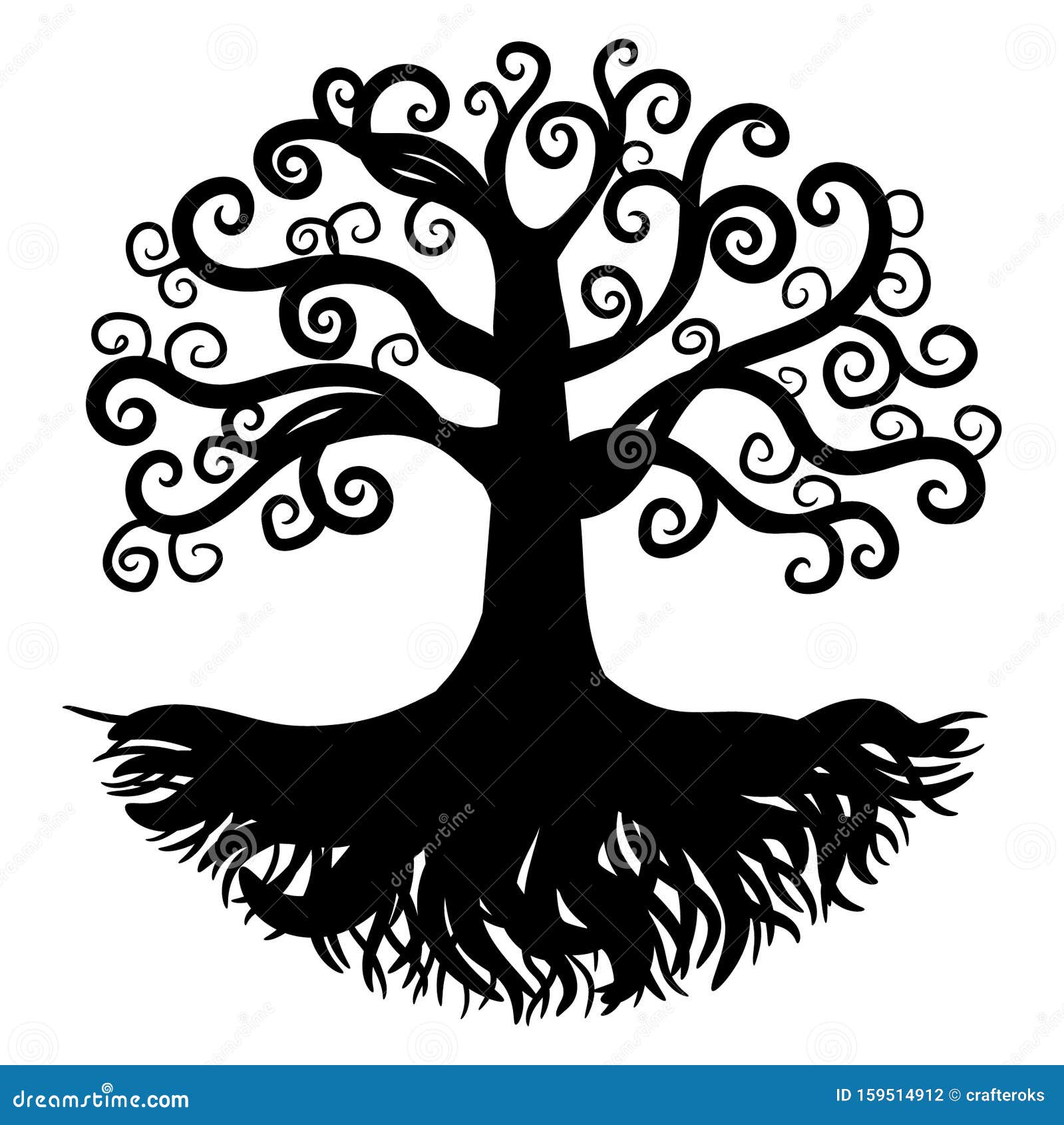 Tree of Life Vector Illustration by Crafteroks Stock Illustration ...