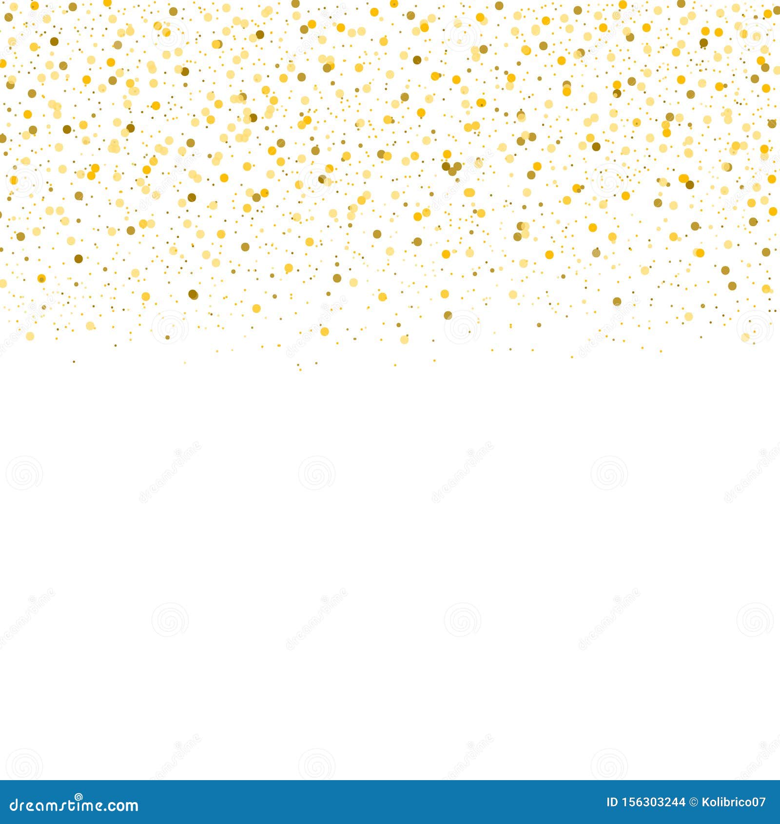 Gold Confetti Border Clip Art