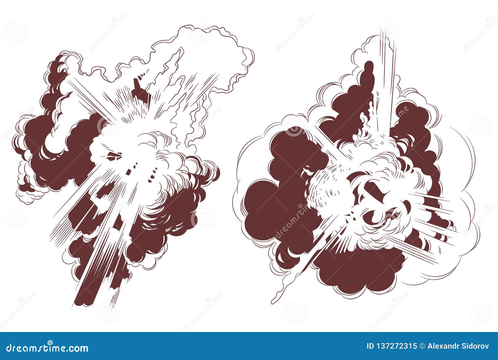 Stock Illustration. Explosions Stock Vector - Illustration of crash ...