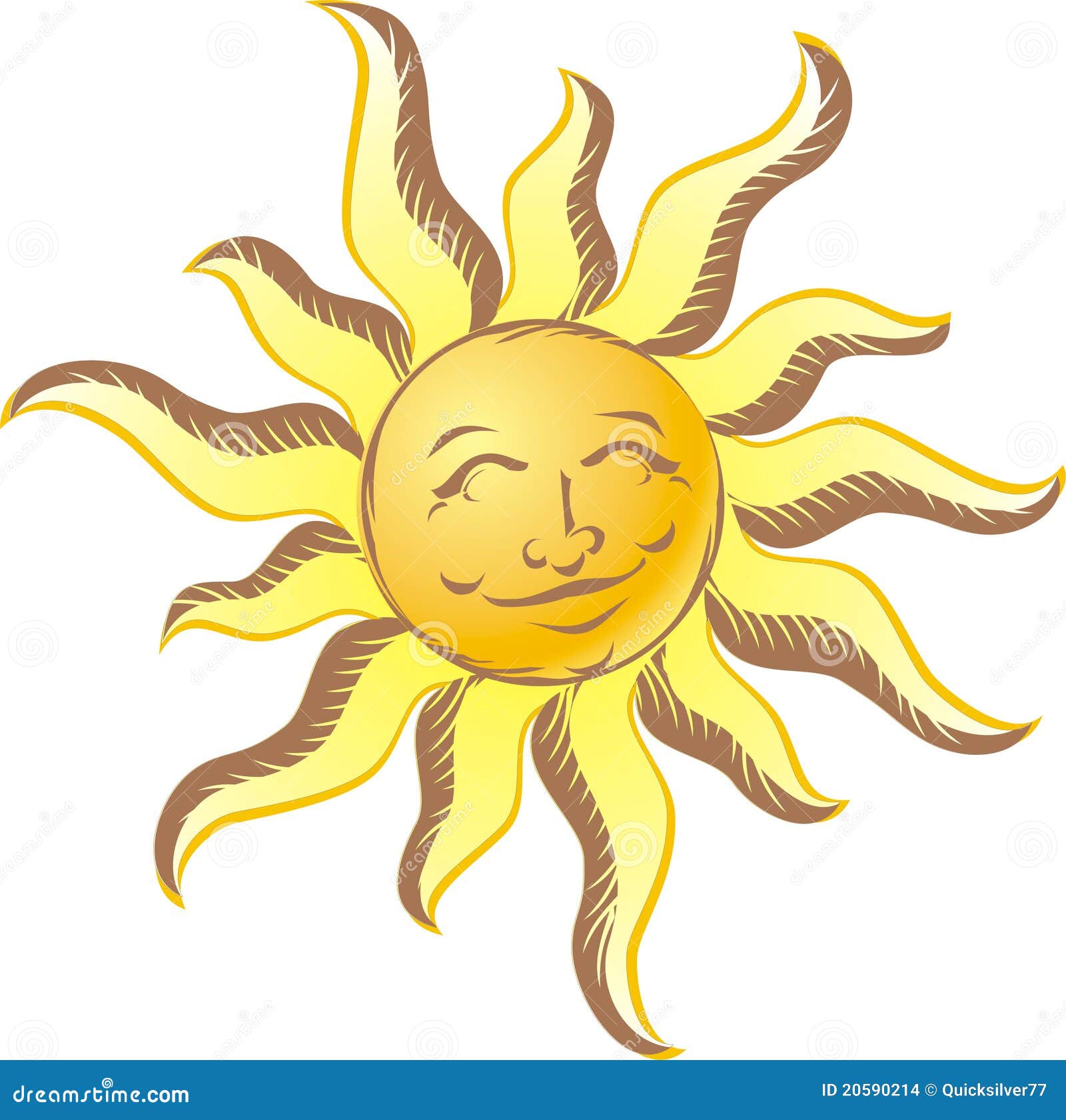 Vintage Sun Stock Images - Image: 20590214