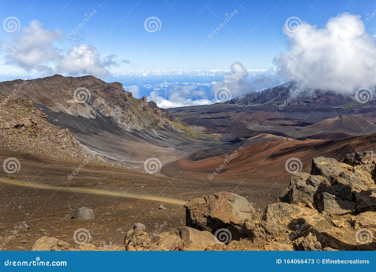 VISTA DO VOLCANO VALLEY DE MAUI Imagem de Stock - Imagem de maui ...