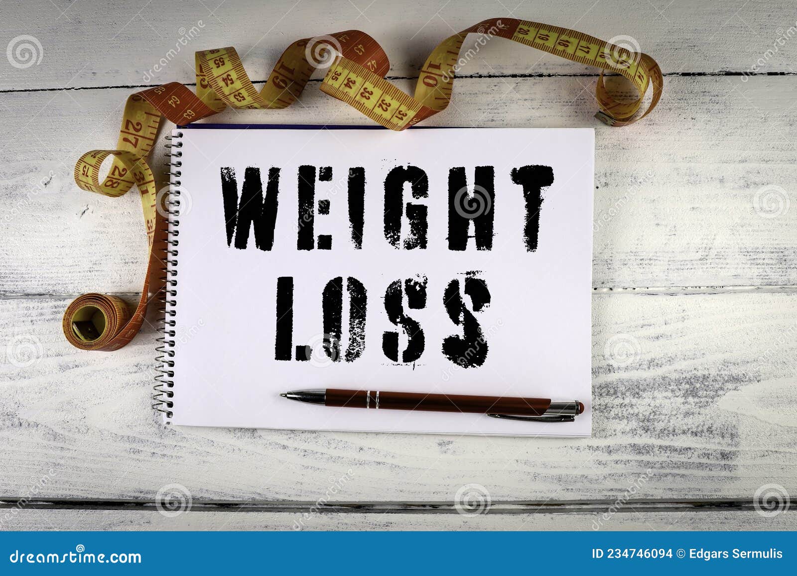 Weight Loss. Commitment, Goal and Healthy Lifestyle Concept Stock Photo ...