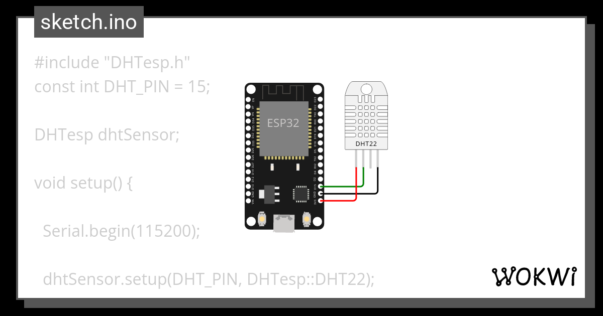 DHT - Wokwi ESP32, STM32, Arduino Simulator